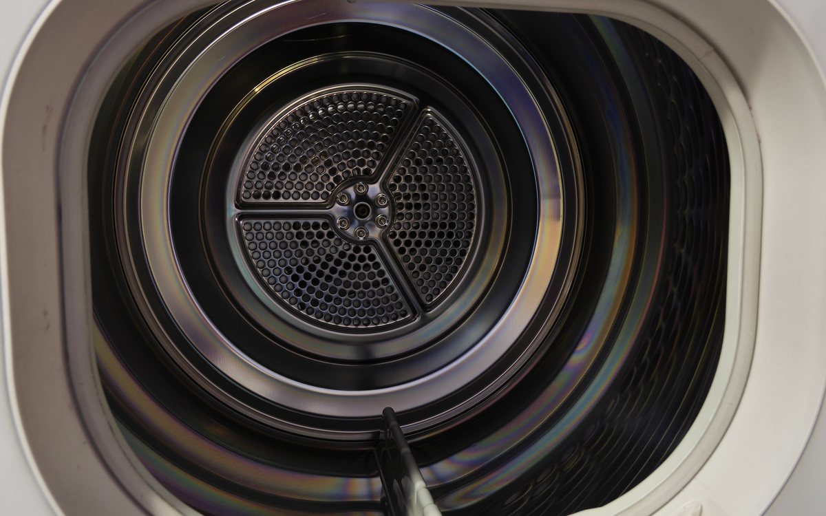 Clothes dryer with the door open, of the kind we repair in Walnut Creek homes