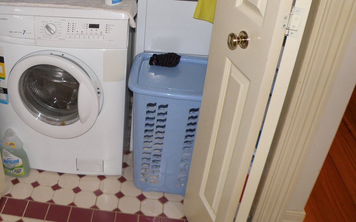 All-in-one washer dryer installed in a laundry closet, of the kind we repair in Walnut Creek homes